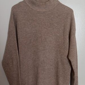 Elegant Tan Knit Dress